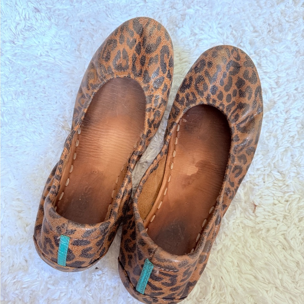Tieks Leopard Flats size 8